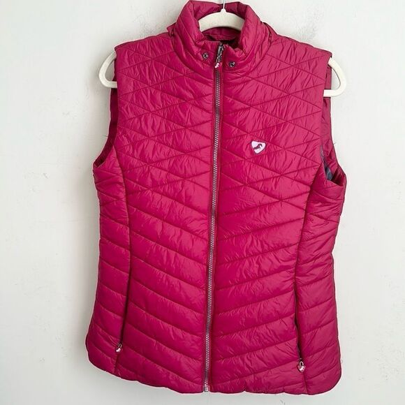 Aubrion Red Horse-riding Puffer Jacket 8-M - Picture 1 of 7